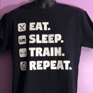 Boutique T-shirt Eat Sleep Train Repeat